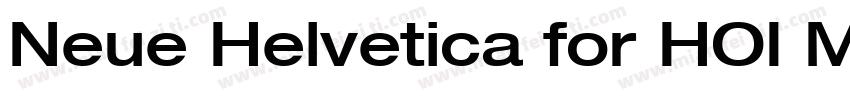 Neue Helvetica for HOI Medium字体转换